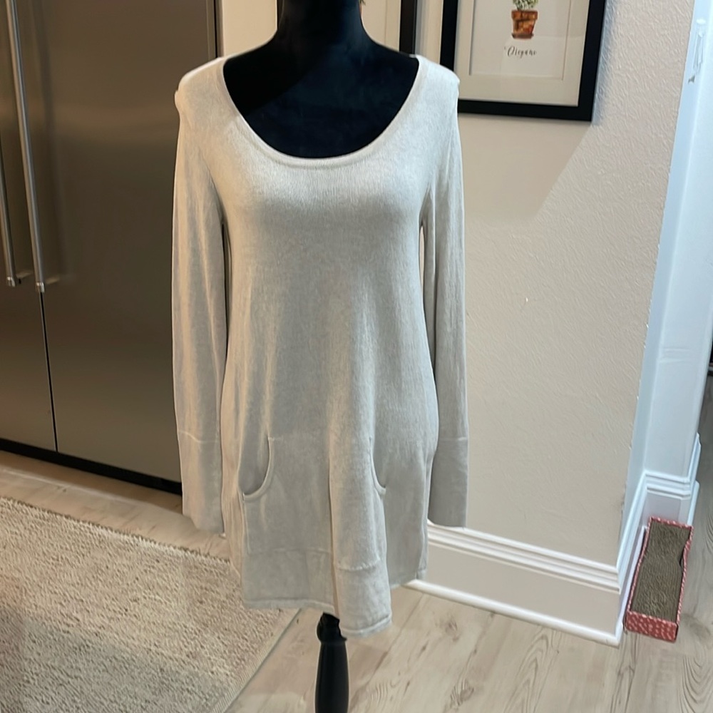 Cream sweater dress